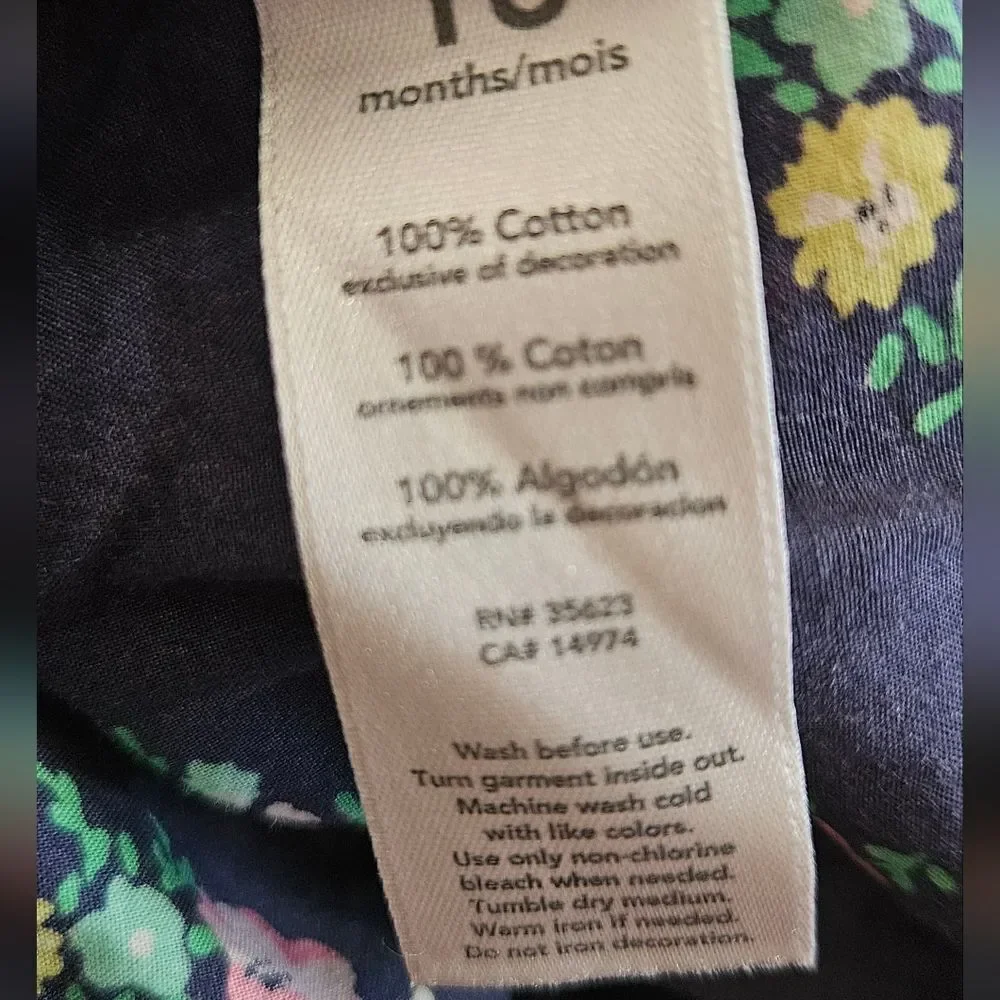 Carter's Baby Girl Shirt Bundle Size 18 Months 100% Cotton
